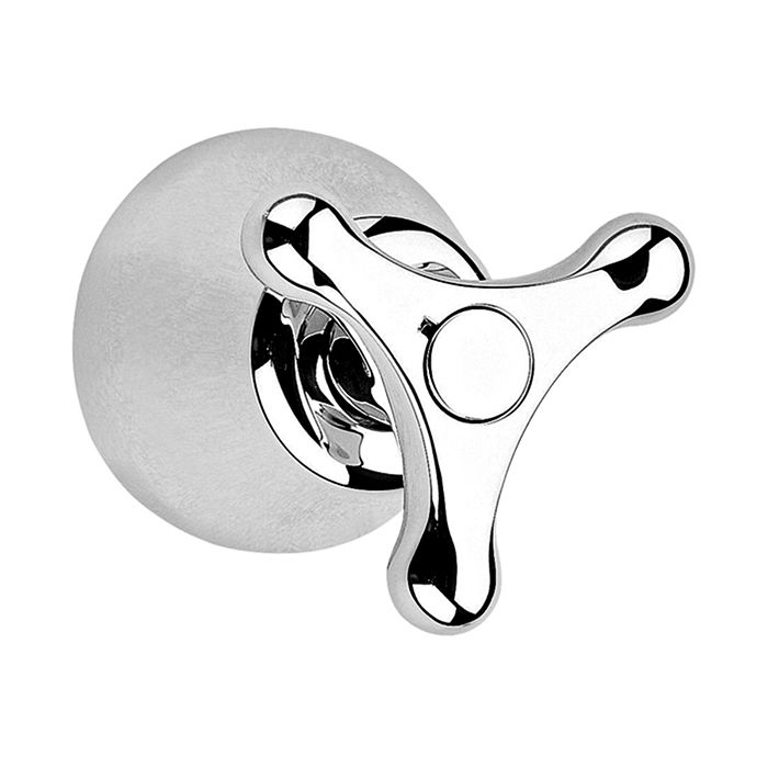 Juego de manerales grandes triceta Atica Cromo.