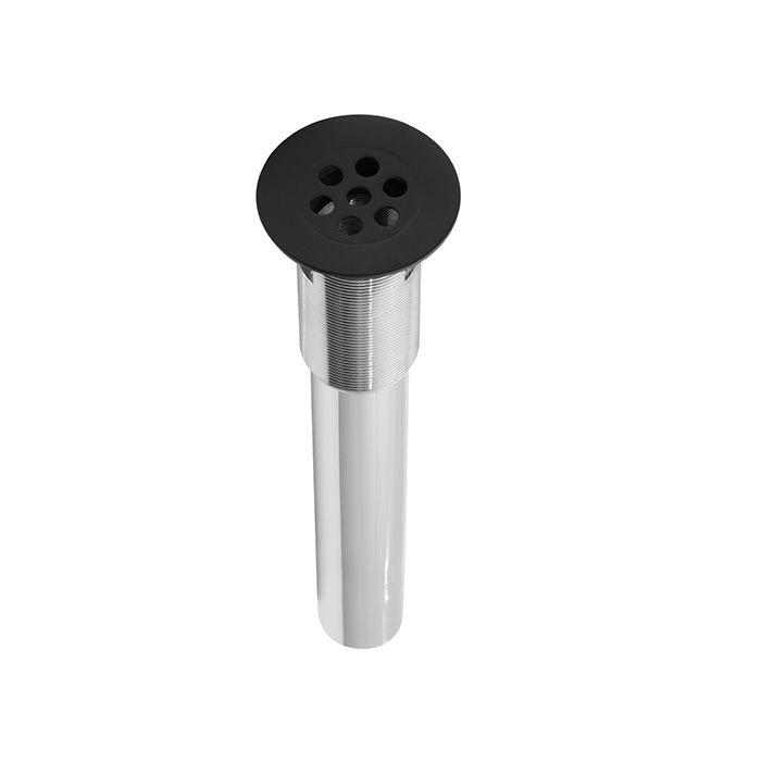 Contra con rejilla para lavabo con rebosadero Ébano.