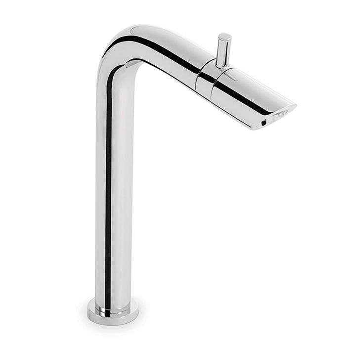 Monomando alto para lavabo Bamboo Cromo. Incluye contra de push.