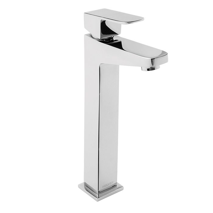 Monomando alto para lavabo Squadra Cromo. Incluye contra de rejilla.
