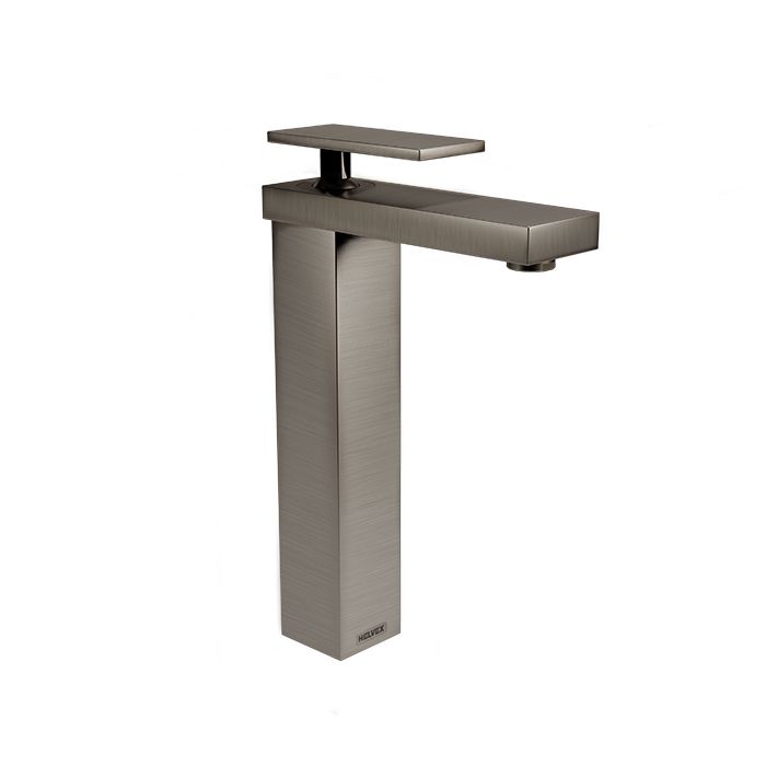 Monomando alto para lavabo Máxima Titanium. Incluye contra de push. EP-3007-TN PORTAFOLIO ECOLVEX