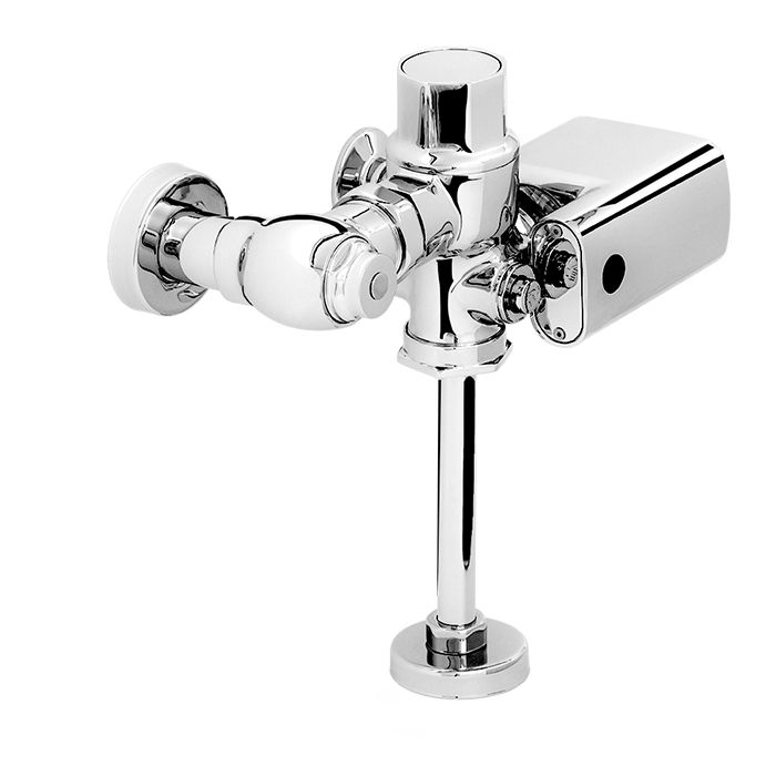 Fluxómetro de sensor electrónico de corriente para mingitorio spud de 19 mm 3 LPD, Cromo. FB-185-19-0.5