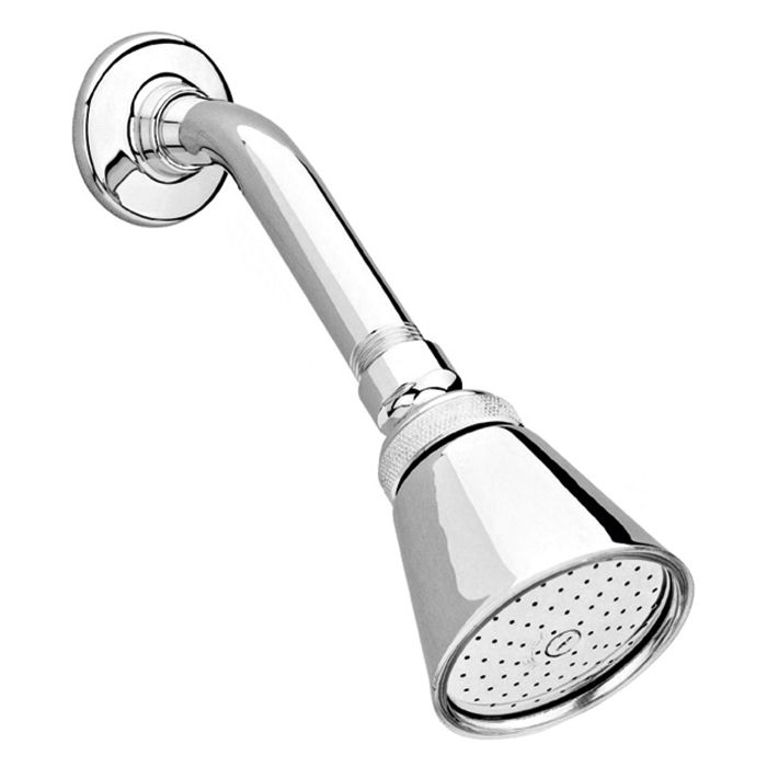 Regadera con brazo y chapetón de chorro 5.7 l/min Ecolvex, Cromo.