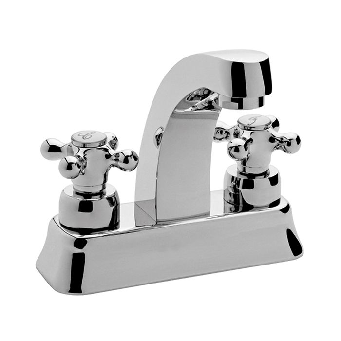Mezcladora para Lavabo 4" Acaya Cromo. Incluye contra de rejilla, 5.7 l/min Ecolvex. Regaderas