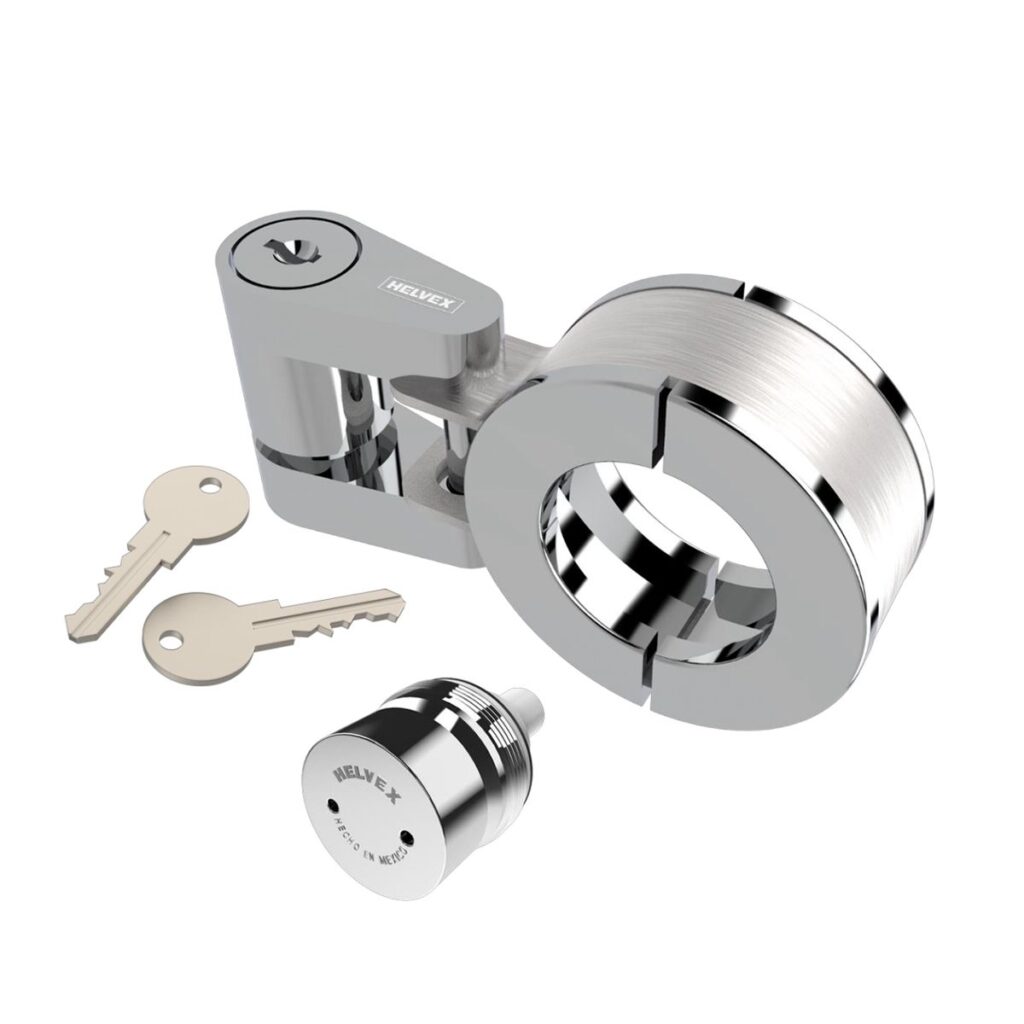 Kit antirrobo para fluxómetro con anillo y kit de seguridad para llave de retención Cromo. Asientos