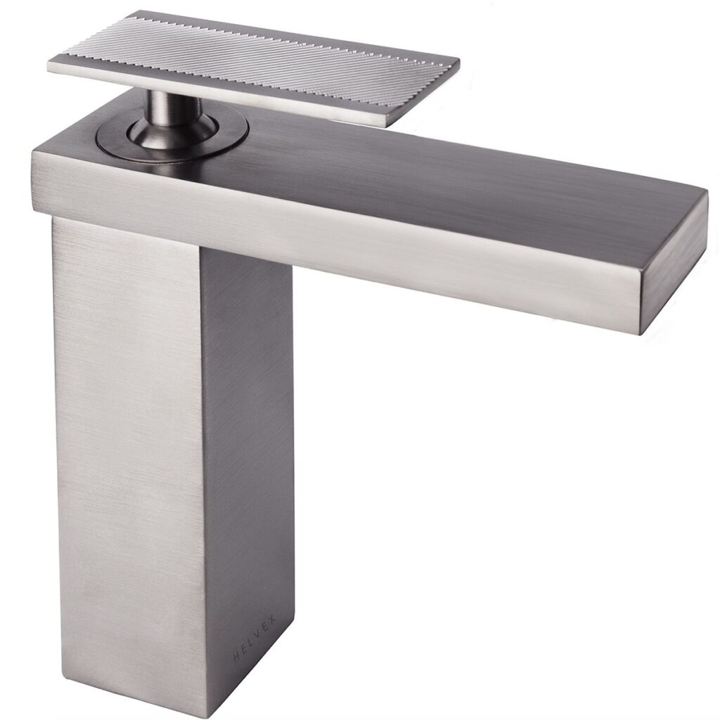 Monomando para lavabo Máxima Limited Titanium. Incluye contra push.