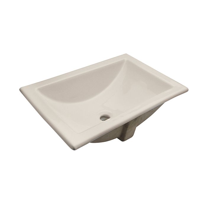 Lavabo Marcus de sobrecubierta con rebosadero marfil.