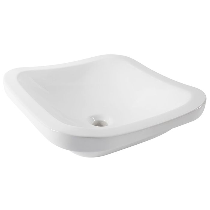 Lavabo Stala de sobreponer o sobrecubierta sin rebosadero blanco.