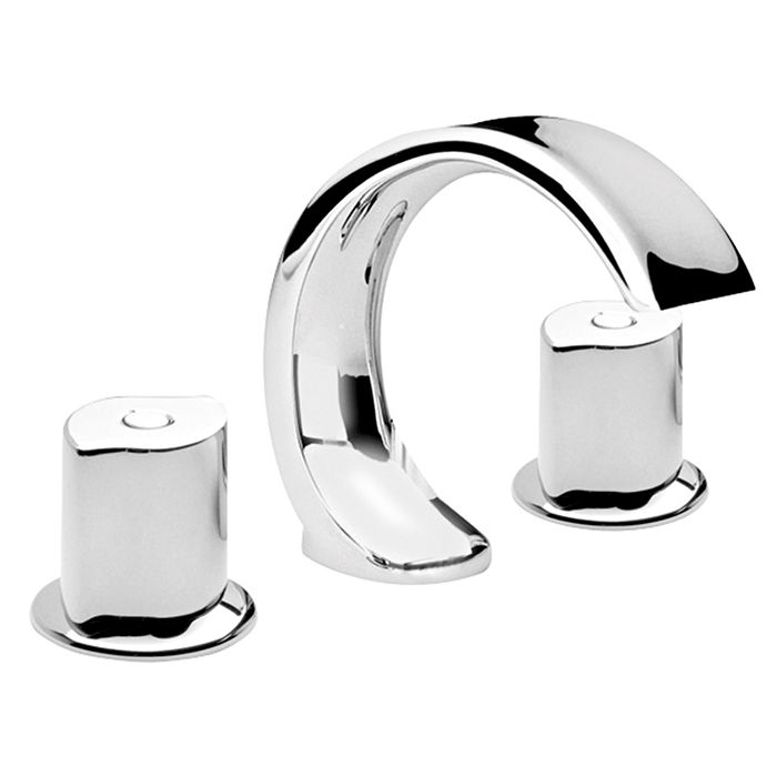 Mezcladora para lavabo 8" a 12" Iguazu Cromo. Incluye contra de push, 2 l/min Ecolvex.