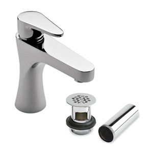 Monomando para lavabo Deco Cromo. Incluye contra de rejilla.