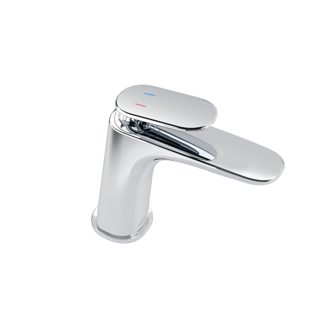 Monomando para lavabo Leaf 5.7 l/min Ecolvex Cromo. No incluye contra.