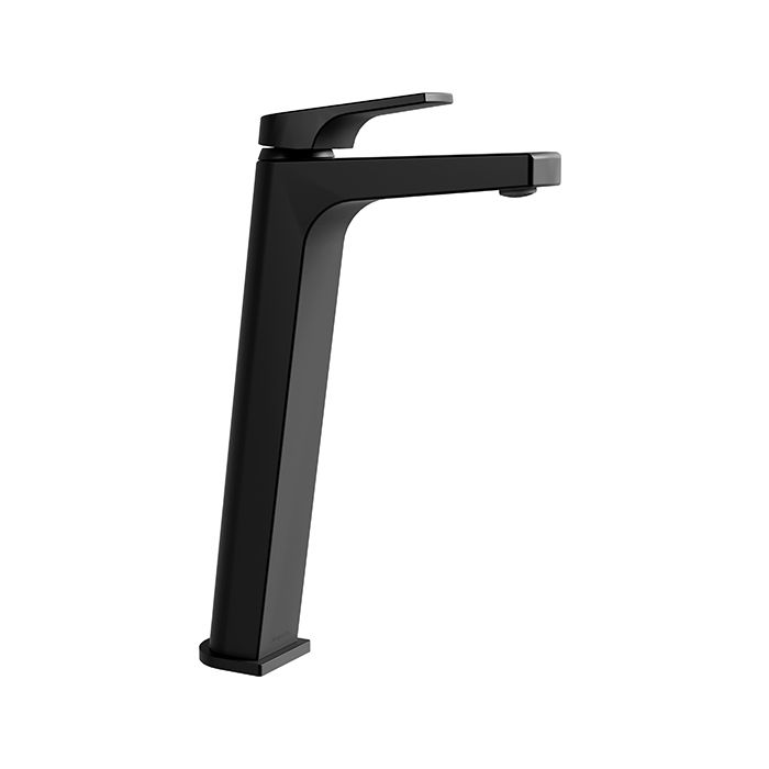 Monomando para lavabo alto Quadratta 5.7 l/min Ecolvex Ébano. No incluye contra. Mezcladoras para lavabo
