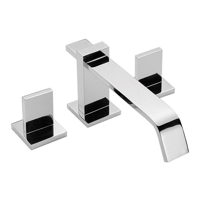 Mezcladora para lavabo 8" a 12" Vértika Cromo. Incluye contra de push.