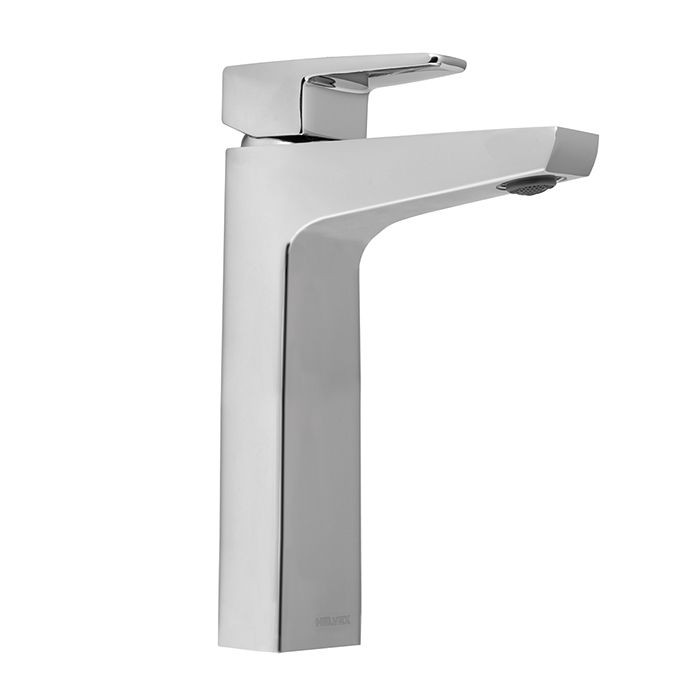 Monomando alto para lavabo Piazza Cromo. No incluye contra, 5.7 l/min, Ecolvex.