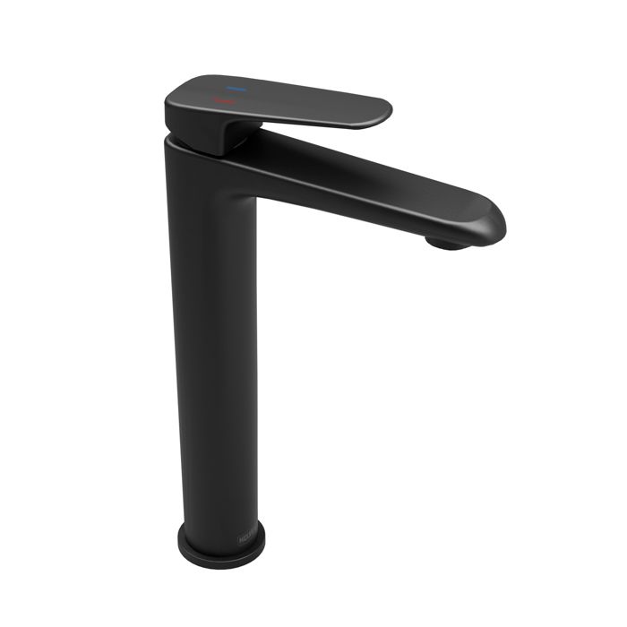 Monomando alto para lavabo Potenza Ébano. No incluye contra.