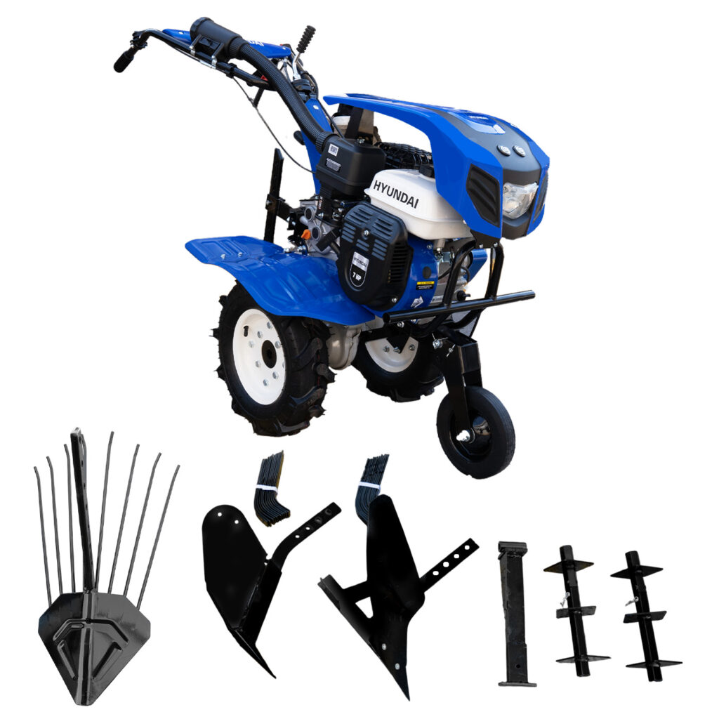 Motoazada a Gasolina 7 HP con Cuchillas y Accesorios