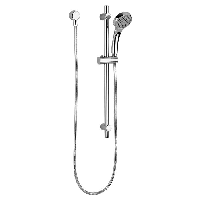 Regadera manual de altura deslizable chorro fijo con sistema anticalcáreo, Cromo. GRIFERÍA PARA REGADERA Y/O TINA Monomandos para regadera