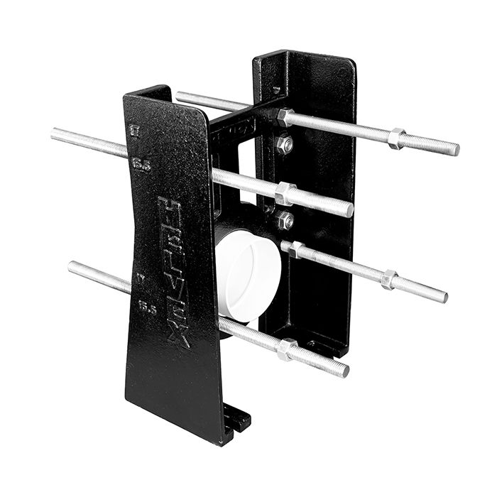 Soporte altura ajustable para taza fluxómetro Nao P suspendida a pared.