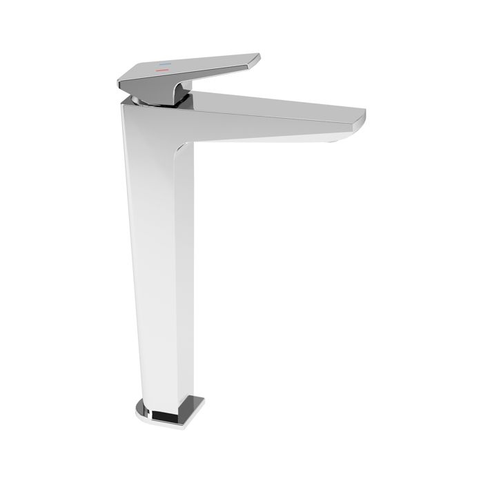 Monomando alto para lavabo Spiga Cromo. No incluye contra, 5.7 l/min, Ecolvex.