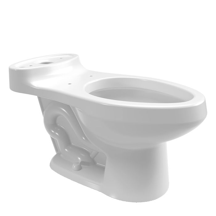 Taza inodoro Rodano16, elongada, trampa expues - ta, Sistema Turvex, altura confortable, blanco.