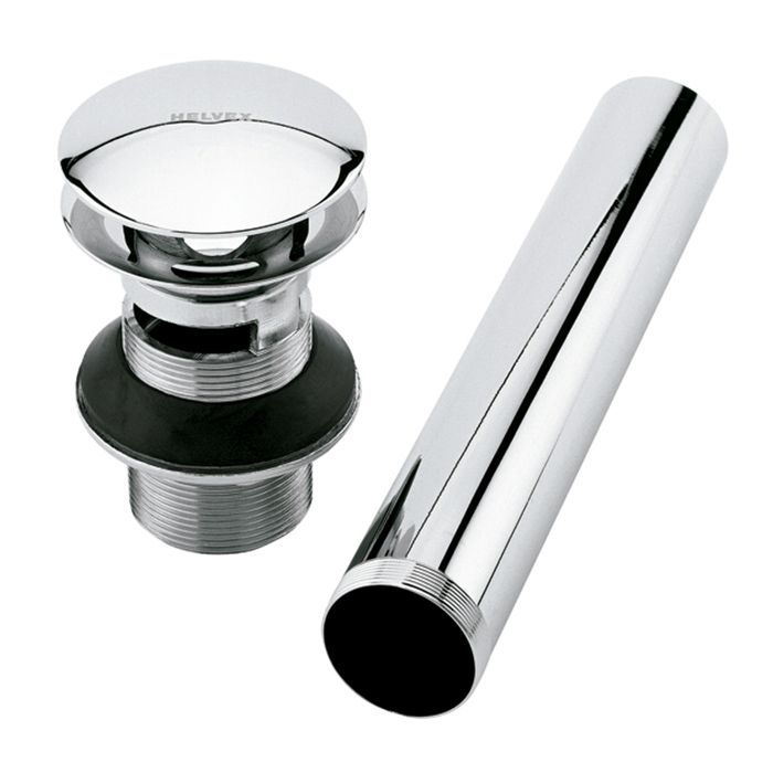 Contra tipo hongo para lavabo con rebosadero Cromo.