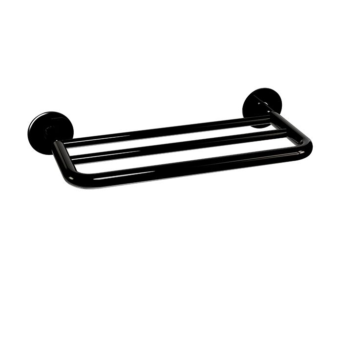 Portatoallas múltiple Tubular Obsidiana.