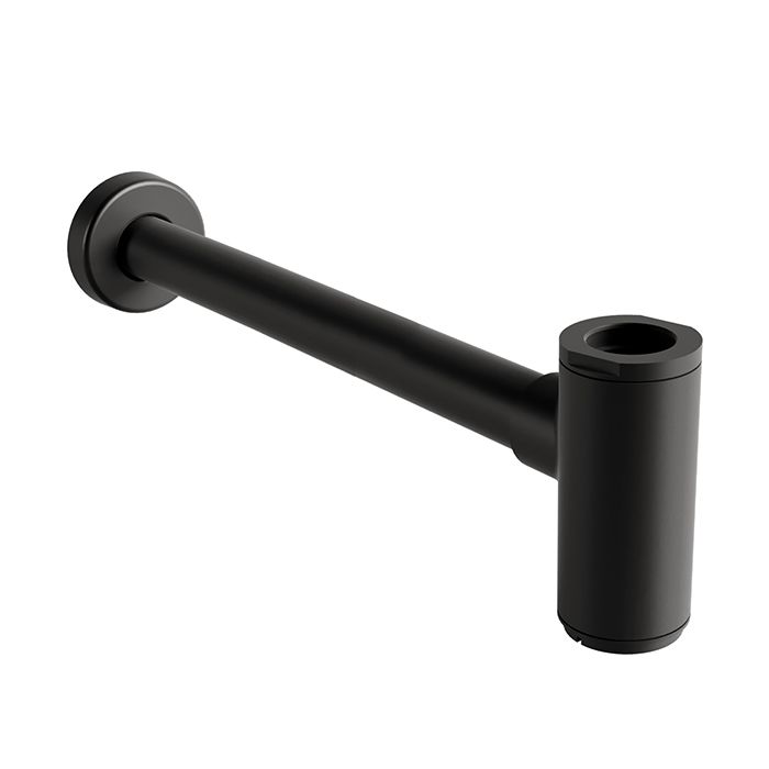 Céspol para lavabo con registro largo 40 cm Ébano. No incluye contra.