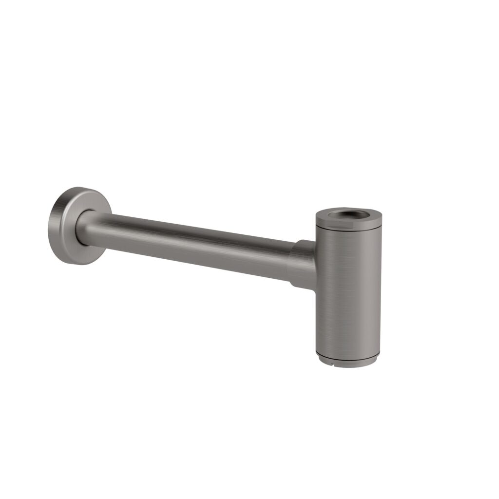 Céspol para lavabo con registro largo 40 cm Titanium. No incluye contra. Institucionales