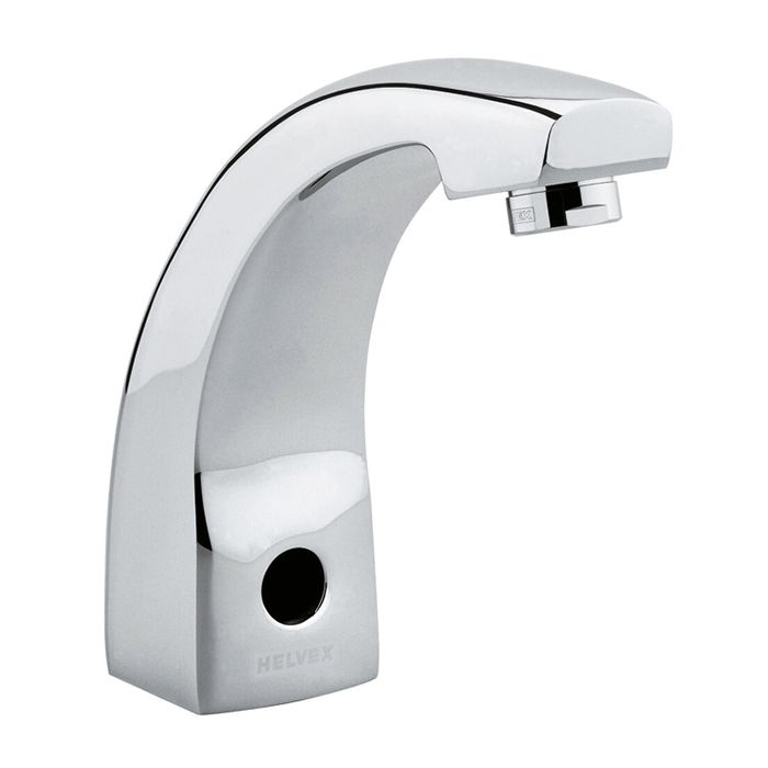 Llave para lavabo electrónica de sensor de corriente, Alfa Cromo.