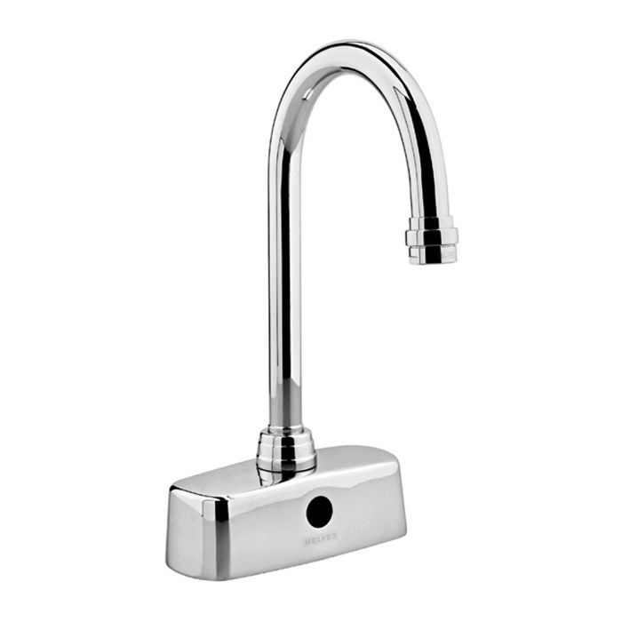 Llave para lavabo electrónica de sensor de baterías, Omega Cromo.