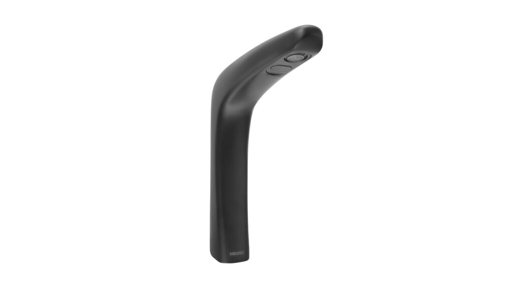 Llave para lavabo alta electrónica de sensor de baterías Líquida Ébano.