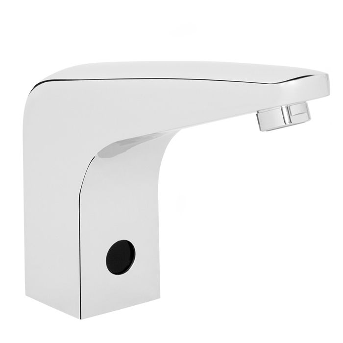 Llave para lavabo electrónica de sensor de baterías Forza 1.5 l/min, Ecolvex, Cromo.