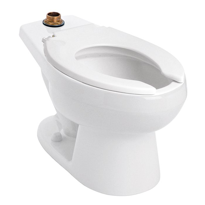 Taza para fluxómetro Nao elongada trampa expuesta para fluxómetros de 3.5 LPD / 4.8 LPD / 6 LPD, blanco