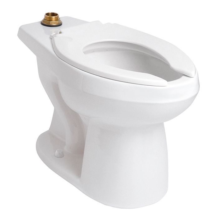 Taza para fluxómetro Nao17 elongada trampa expuesta para fluxómetros de 3.5 LPD / 4.8 LPD / 6 LPD, blanco