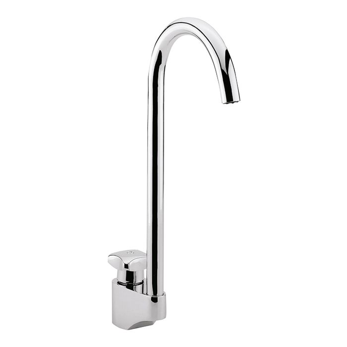 Llave con cuello de ganso giratorio maneral Tritón, Cromo. FLUXÓMETROS Para taza FC-110-38-3.5