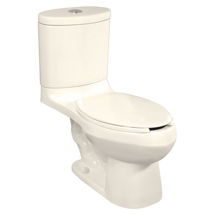 Inodoro taza y tanque Rodano16, elongado, trampa expuesta, Sistema Turvex, altura confortable, 4.8 LPD, marfil. No incluye asiento.